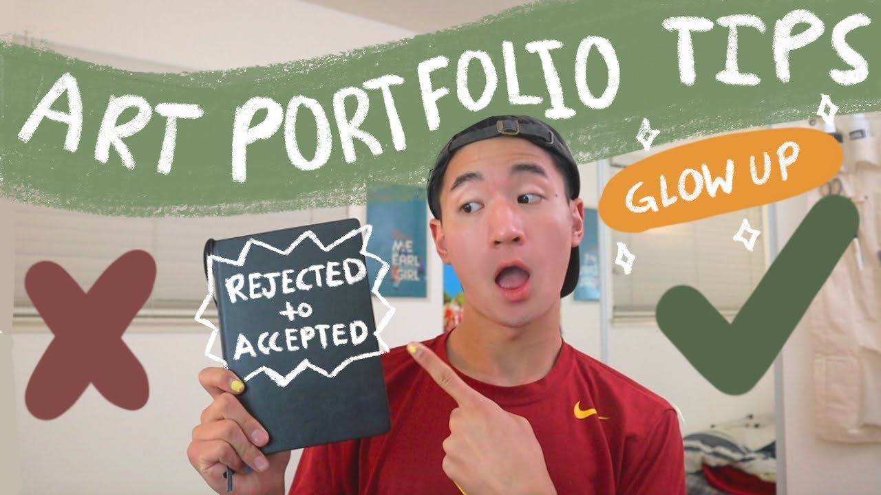 Comparing My Rejected And Accepted Art Portfolios Art Portfolio Tips Youtube