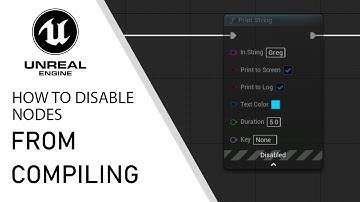 Unreal Engine 5 how to disable nodes from compiling