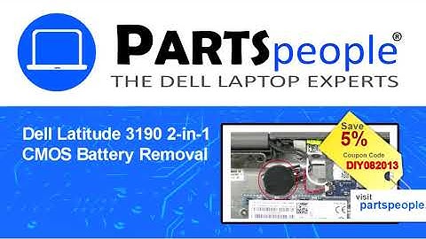 Dell Latitude 3190 2-in-1 (P26T003) CMOS Battery Replacement Video Tutorial
