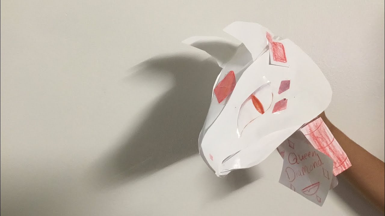 Diamond Puppet My diamond dragon paper puppet ♦️♦️ - YouTube