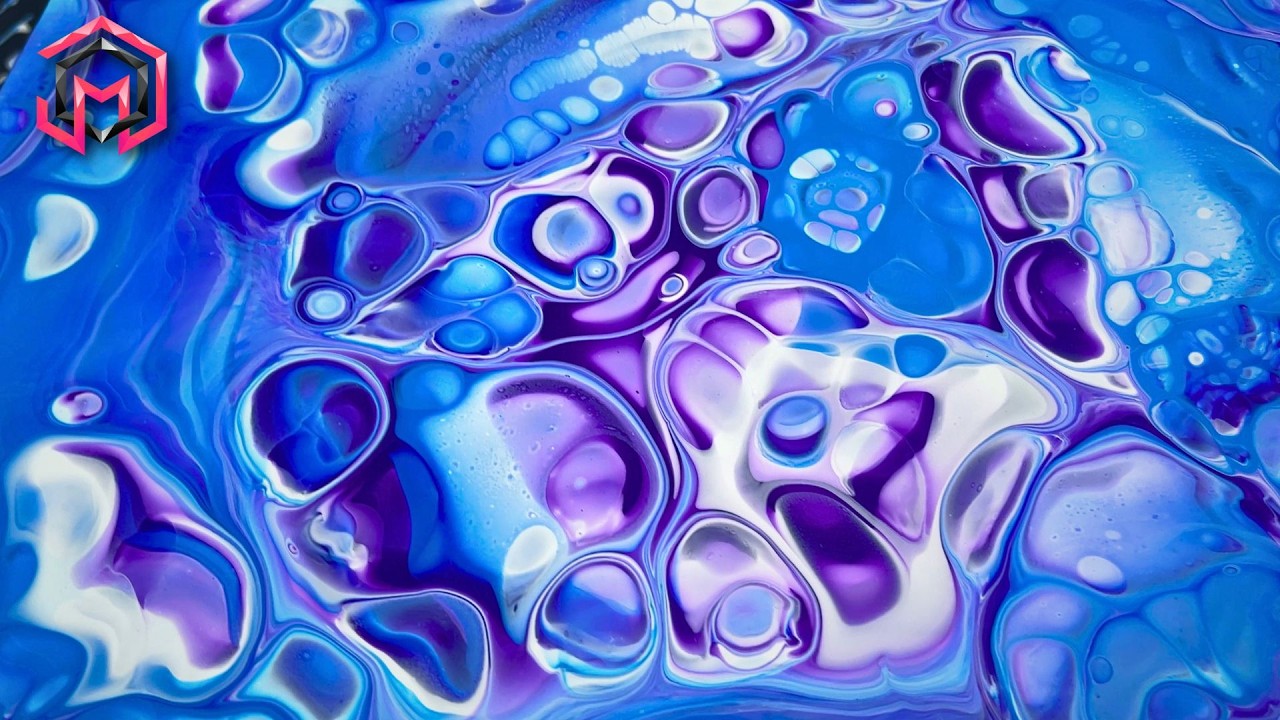 STORMY SKY!! Open Cup Acrylic Pouring and Fluid Art Therapy at Home ...
