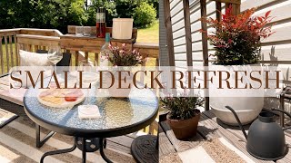 Small Deck Refresh | Small Deck Decorating Ideas