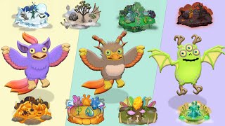 All Tweedle - All Islands, Sounds and Animations | My Singing Monsters (Common, Rare and Epic) by MSM Mi-Fa-Sol 2,832 views 8 months ago 2 minutes, 16 seconds