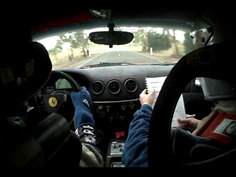 Adelaide Hills Tarmac Rally 2010 Ferrari 360 Chall...