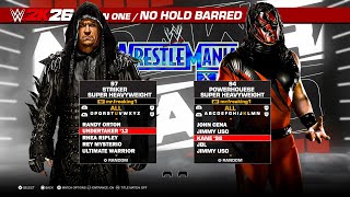 Wwe 2K26 The Undertaker Vs Kane - Gameplay Notion