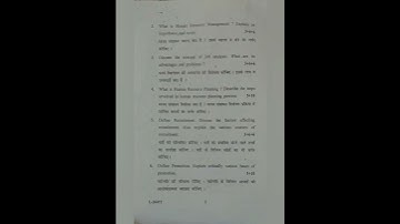 Human Resource Management B.Com 6th Sem KUK Previous Year Paper 2023