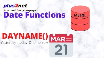 DAYNAME() function to get full name of the weekday  in MySQL