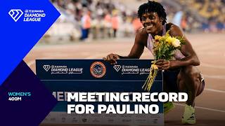 Marileidy Paulino opens season with MEETING RECORD in Doha 400m - Wanda Diamond League