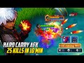 HOW TO DESTROY EPIC RANK! | GUSION 25 KILLS IN 10 MINUTES WITH AFK TEAMMATE | MLBB