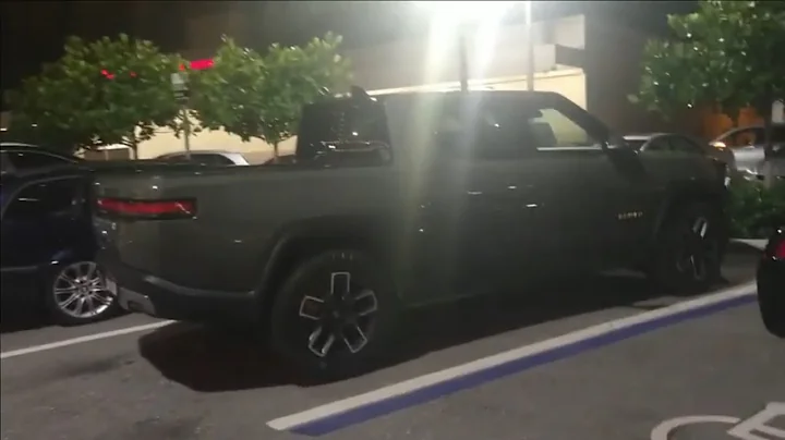 2022 Rivian R1T electric pickup agreed to a truck pull against my 1992 mitsubishi strada diesel