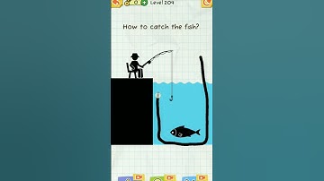 Level 204 "How to Catch the Fish?  #draw2save #short #game