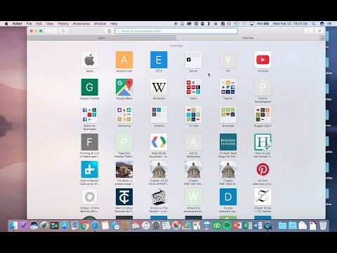 Safari Favorites and Bookmarks