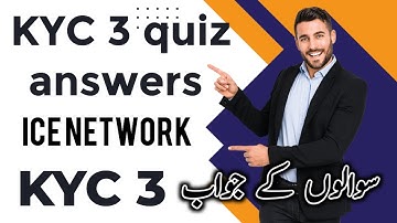 Ice Mining App Quiz KYC || Ice Network KYC Step 3 Quiz || Ice Network Mining Distribution