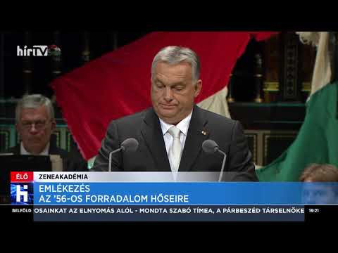 Orbán Viktor beszéde a forradalom kitörésének 63. évfordulóján - HÍR TV