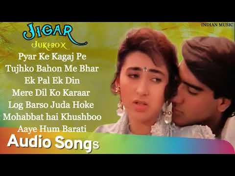 Jigar Movie All Songs Jukebox  | Ajay Devgn & Karisma Kapoor | INDIAN MUSIC