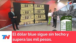 El dólar blue sigue sin techo y supera los $1000. El Banco central analiza subir la tasa de interés