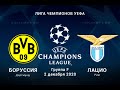 Боруссия Дортмунд-Лацио Лига Чемпионов УЕФА 02.12.20