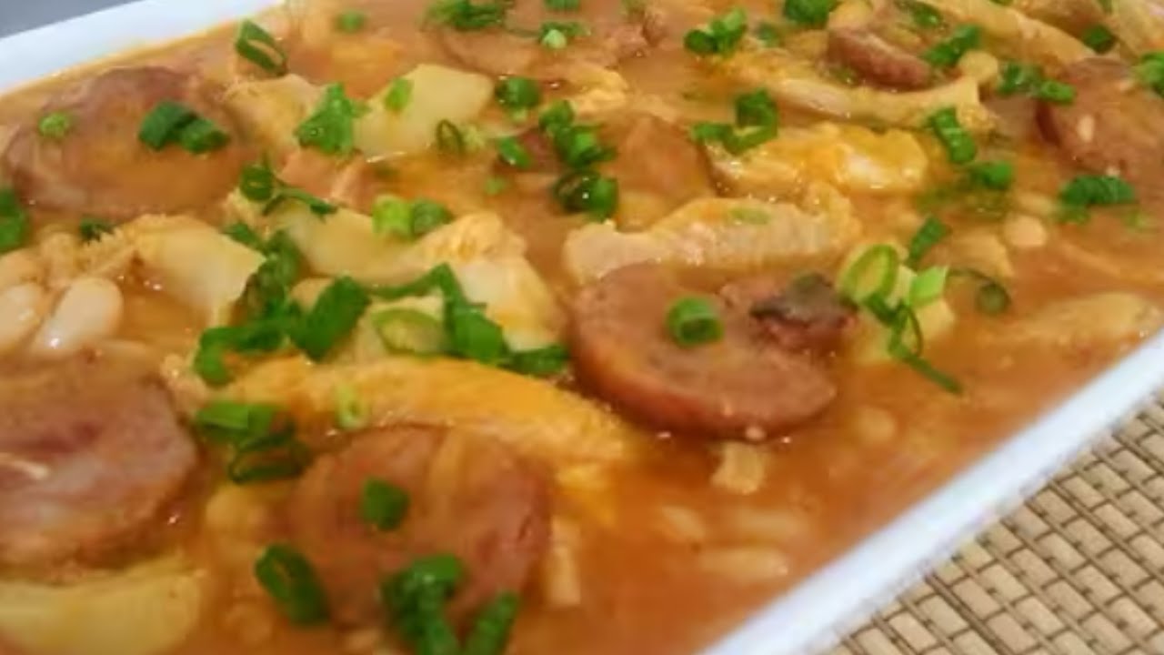 DOBRADINHA COM FEIJÃO BRANCO-RECEITA DELICIOSA E SABOROSA