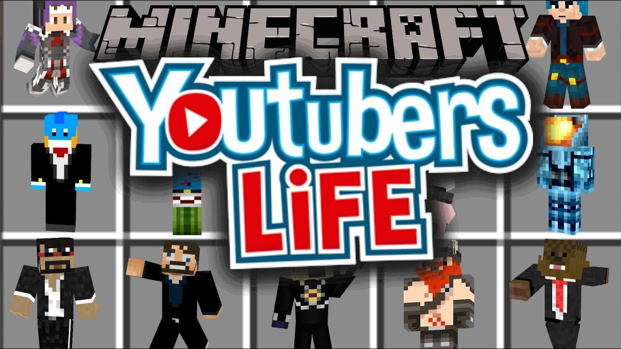 YOUTUBERS LIFE IN MINECRAFT!! - YouTube