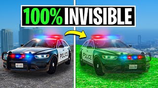 Trolling Criminals with Invisible Cop Car on GTA 5 RP