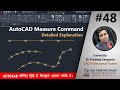 AutoCAD Measure Command AutoCAD Tutorials 48 | Hindi/Urdu #autocad 2021-25 #cad #design