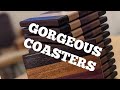 Making BEAUTIFUL Coasters [WOODWORKING TIMELAPSE]