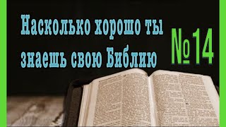 Библейский тест №14. Проверь свою эрудицию.