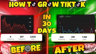 HOW TO ( GROW ) TIKTOK JUST ( 30-days )// Just Follow 3-Steps 😎//￼ Advance Settings 🥶!!
