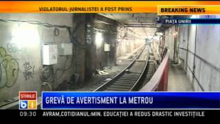 Greva de avetisment la Metrorex