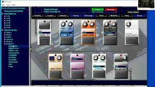 boss me25 tone setting software screenshot 1