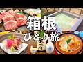 【箱根ひとり旅】全13湯の温泉宿・箱根山麓豚と合鴨の鍋・名物豆腐かつ煮