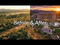 From Empty Ground to 5-Star Luxury Hotel | Full Build + Epoxy Floor Transformation #satisfying #diy