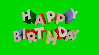 Happy Birthday | Green Screen | Green BackGround Screen