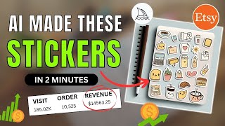 Digital Stickers : Make $30K/Month With This AI Tool In Just 2 Minutes : Etsy screenshot 4