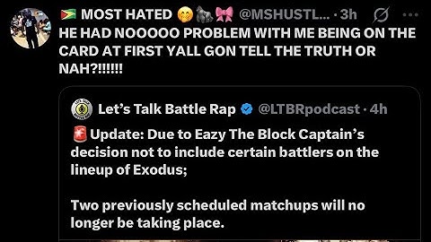 EAZY THE BLOCK CAPTAIN BLOCKS J2 FROM TBL EXODUS! REMY MA GETS MS HUSTLE PULLED OFF THE CARD ALSO 👁️