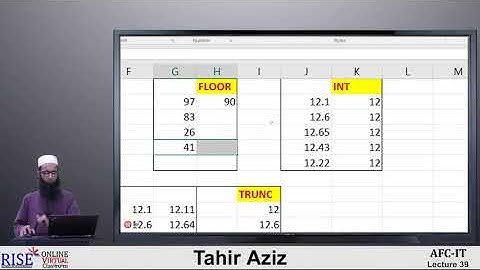 CA AFC 04 IT by Sir Tahir Aziz from Rise Lecture # 39 (MS Excel) | Office 365 |