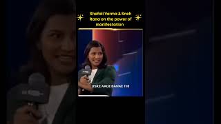 Shefali Verma &amp; Sneh Rana on the power of manifestation 🔥#manifestation #faith #motivation #success