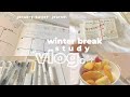 🥞 homebody study vlog: january bujo, winter break, snacks, journaling