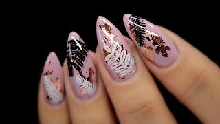 ♡ROSE GOLD WINTER NAILS | BEAUTYBIGBANG STAMPING PLATE REVIEW♡