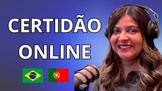 Pedi A Certidão No Brasil E Recebi Em Portugal
