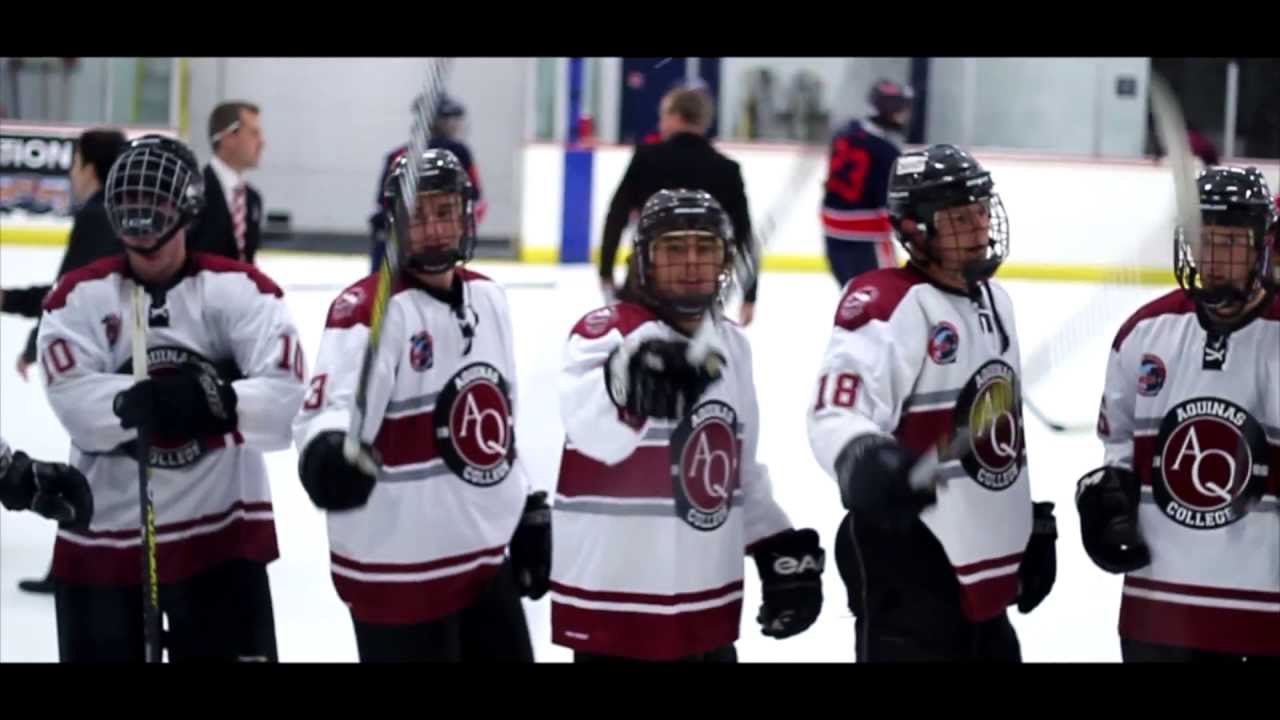 Aquinas Hockey Home Opener YouTube