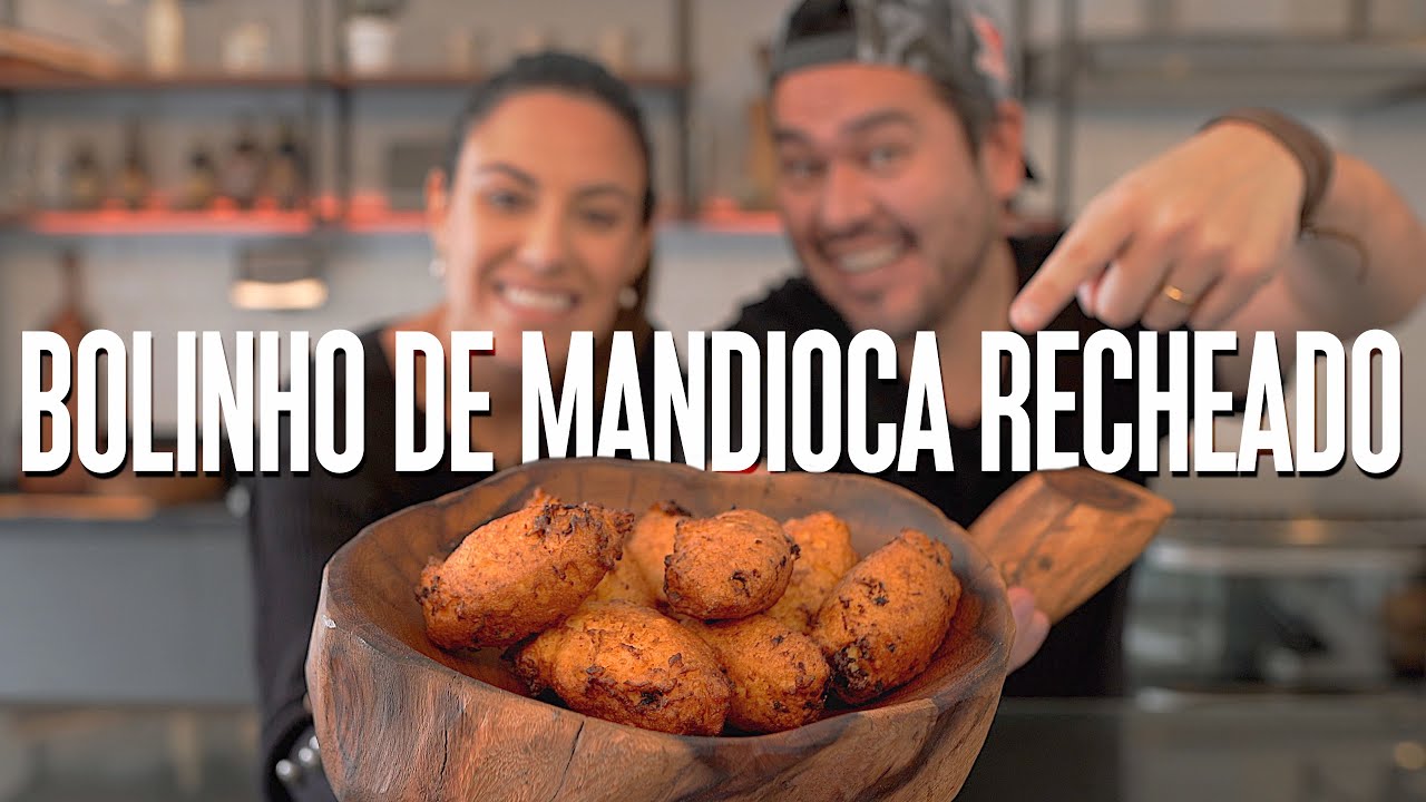 Bolinho de mandioca recheado com lombo e queijo! | MizoRestô! #09