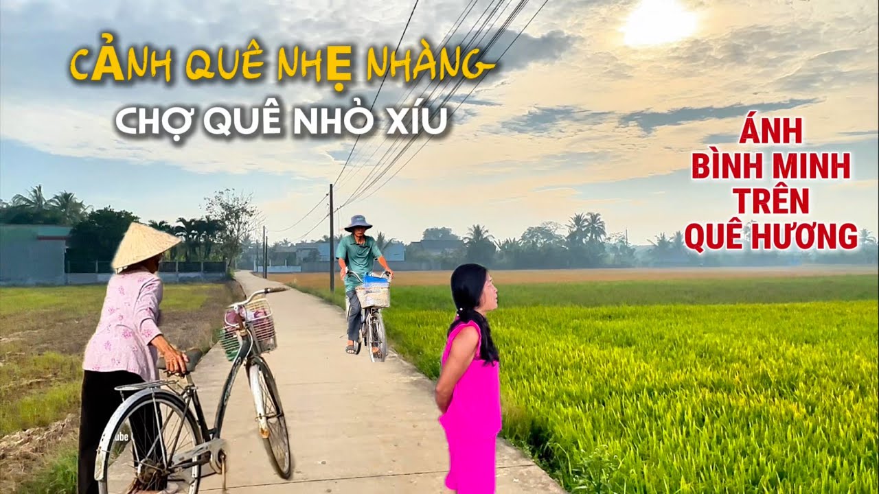 Quán Cốc Thân Quen Ở Quê | Đón Ánh Bình Minh trên Cánh Đồng Ruộng .
