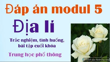Module 5 môn Địa lí THPT/ trắc nghiệm tình huống bài tập cuối khóa/ có hướng dẫn tải bản word về