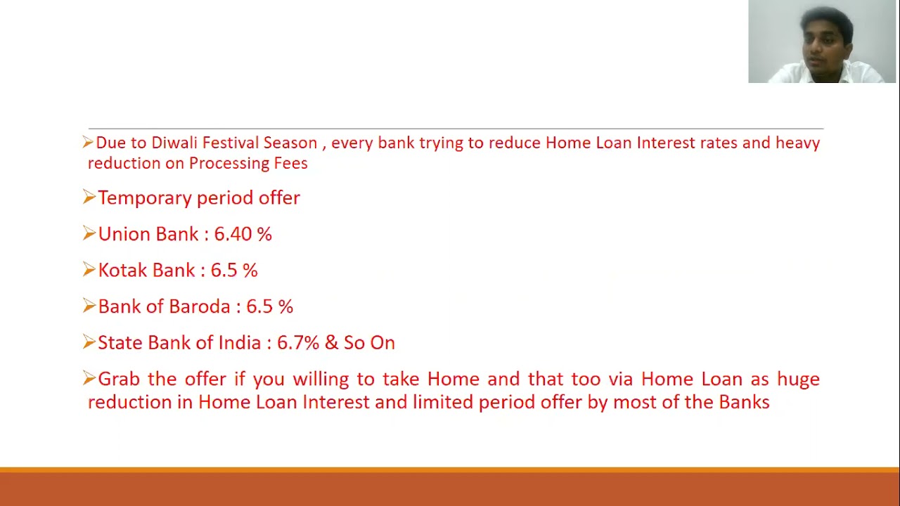 Huge reduction in Home Loan Interest rates due to Festival season