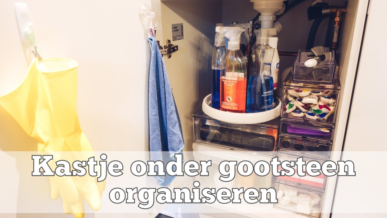 Giotto Dibondon Grote hoeveelheid Wasserette KASTJE ONDER GOOTSTEEN ORGANISEREN | Maximale ruimte gebruiken |  Verschillende manieren | Under sink - YouTube