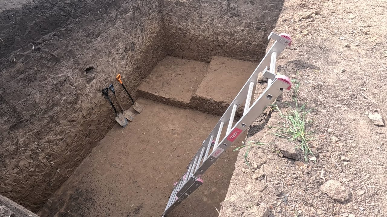 КОПКА ПОГРЕБА НА УЧАСТКЕ. 5 серия. Терпение и труд всё перетрут. - YouTube