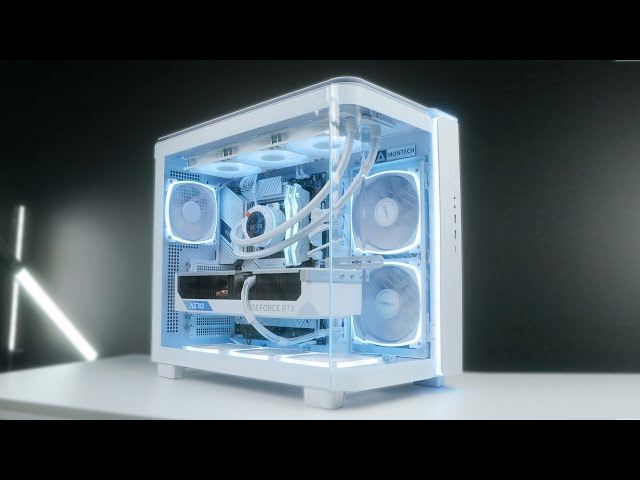 Excellent white-washed PC build / Montech King 95 Pro Gaming ASMR