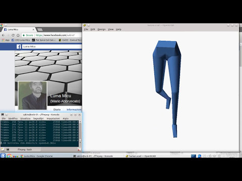 OpenScad - Woman  legs walking - animation