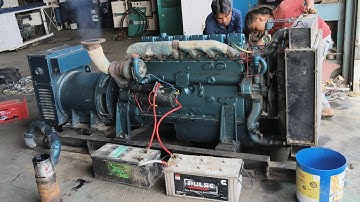 125 kva DG set kirloskar 6r repair & starting test 💀 #automobile #machine #dieselengin #kirloskargen